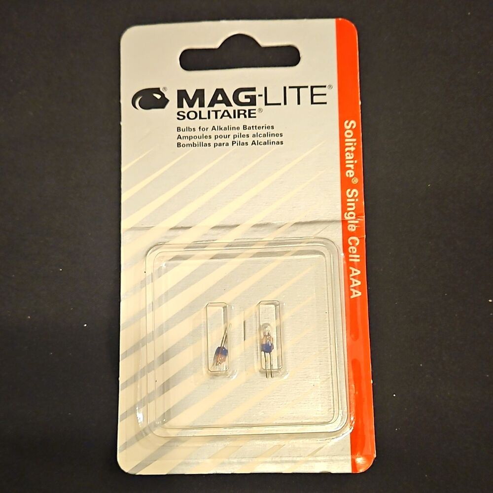 Maglite Solitaire Bulbs 1-Cell AAA Model LK3A001 NEW Genuine Replacement -1997